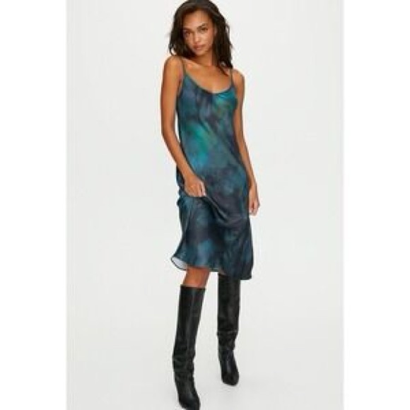 Wilfred Dresses & Skirts - Aritzia Wilfred Tie-Dye Midi Slip Dress | Size XXS